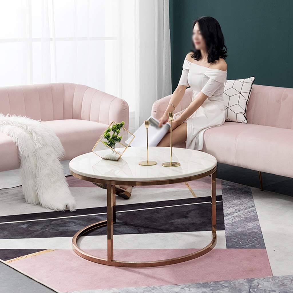 Amazon｜XZGang 大理石コーヒーテーブル、レトロメタル組み合わせ